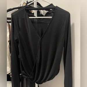 Black blouse - V neck